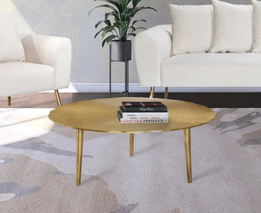 Meridian Furniture - Rohan Coffee Table In Gold - 259-Ct - ATL FURNITURE