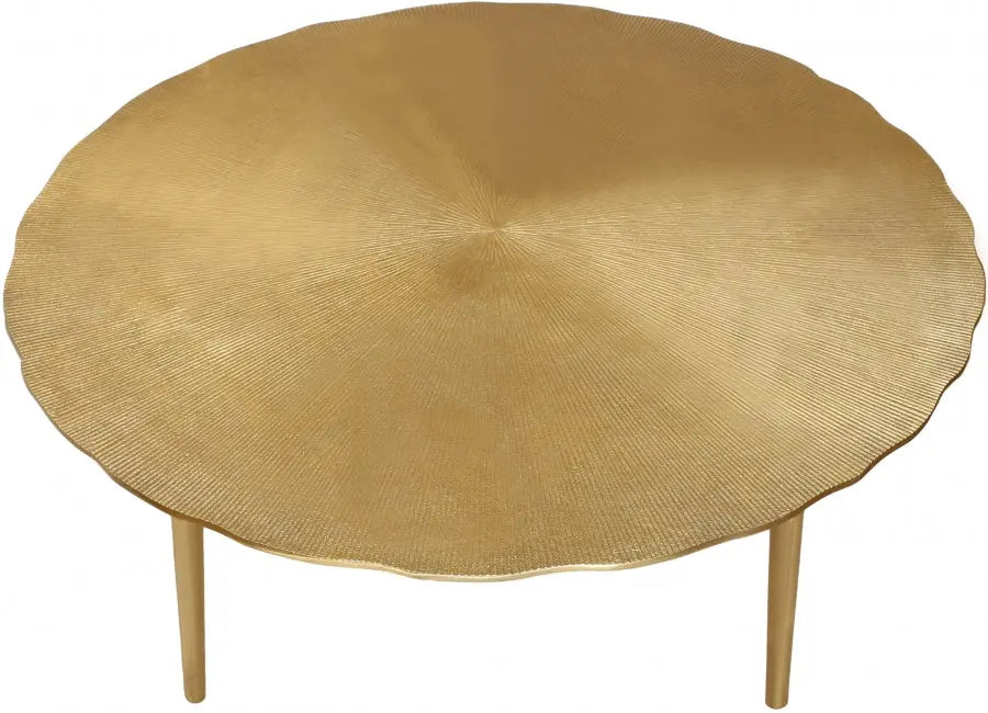 Meridian Furniture - Rohan Coffee Table In Gold - 259-Ct - ATL FURNITURE