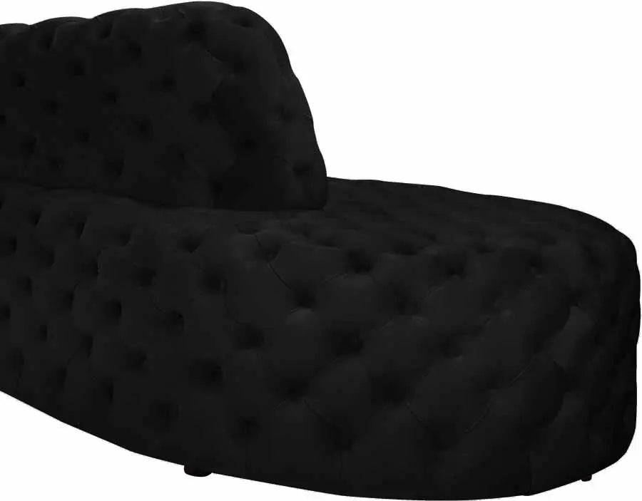 Royal 2 Piece Sectional In Black - ATL FURNITURE