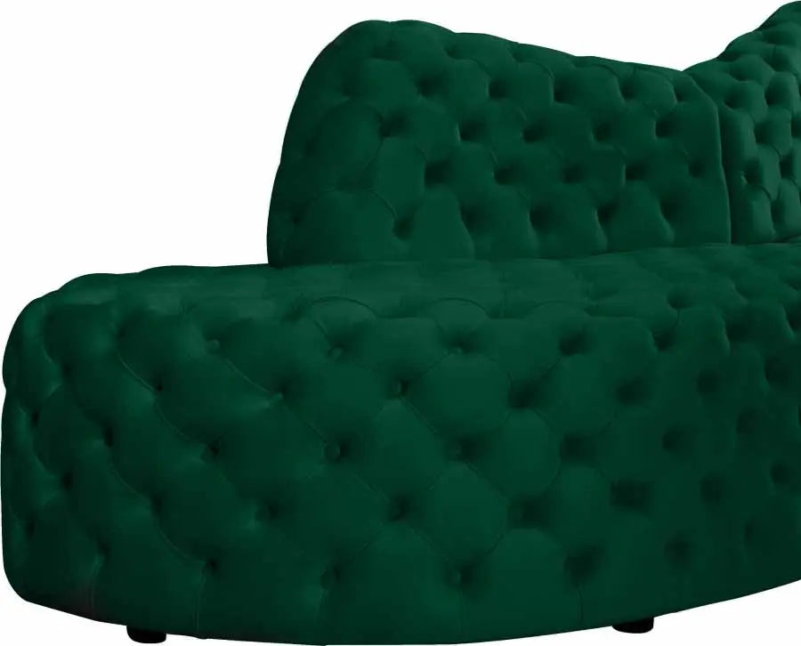 Royal 2 Piece Sectional In Green - ATL FURNITURE