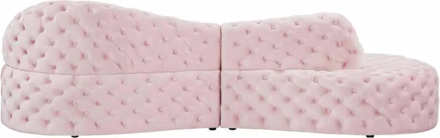 Royal 2 Piece Sectional In Pink - ATL FURNITURE