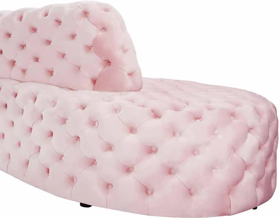 Royal 2 Piece Sectional In Pink - ATL FURNITURE