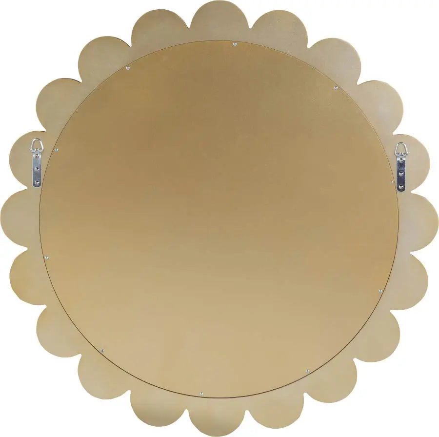 Meridian Furniture - Shell Mirror In Gold - 444-M - ATL FURNITURE