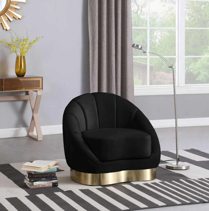 Meridian Furniture - Shelly 3 Piece Living Room Set In Black - 623Black-S-3Set - ATL FURNITURE