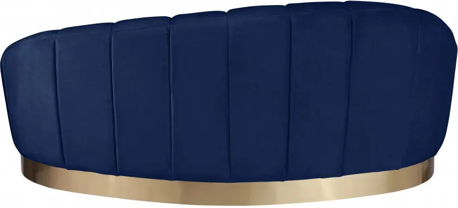 Meridian Furniture - Shelly 3 Piece Living Room Set In Navy - 623Navy-S-3Set - ATL FURNITURE