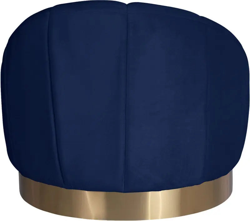 Meridian Furniture - Shelly Velvet Chair In Navy - 623Navy-C - ATL FURNITURE
