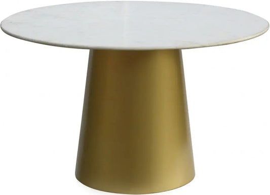 Meridian Furniture - Sorrento Dining Table In Gold - 727-T - ATL FURNITURE