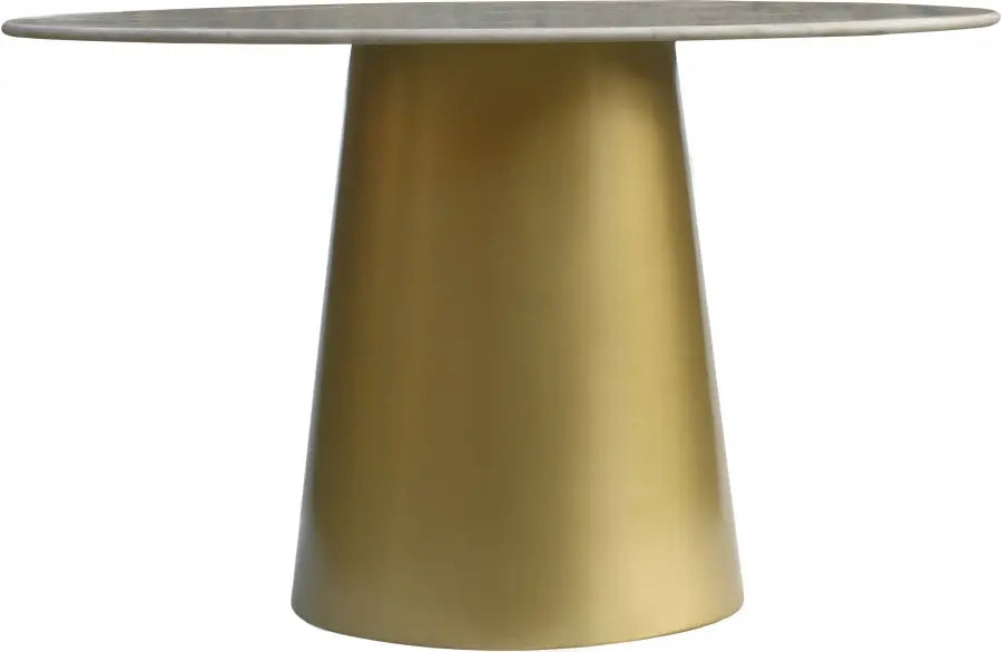 Meridian Furniture - Sorrento Dining Table In Gold - 727-T - ATL FURNITURE