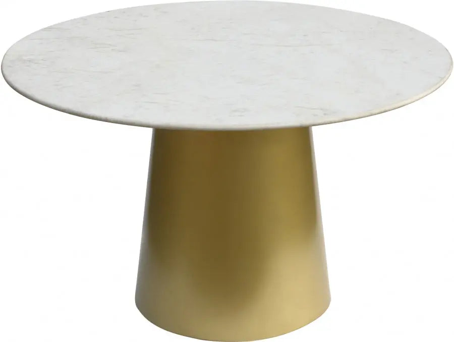 Meridian Furniture - Sorrento Dining Table In Gold - 727-T - ATL FURNITURE