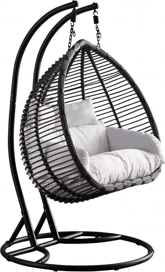 Meridian Furniture - Tarzan Outdoor Patio Swing Chair In Dark Grey - 334 - ATL FURNITURE