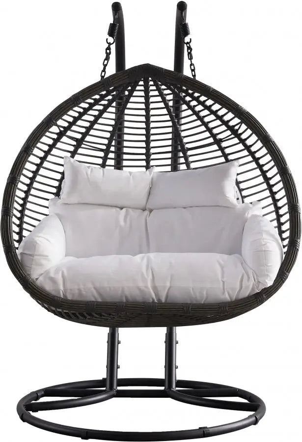 Meridian Furniture - Tarzan Outdoor Patio Swing Chair In Dark Grey - 334 - ATL FURNITURE