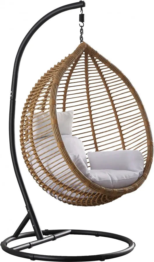 Meridian Furniture - Tarzan Outdoor Patio Swing Chair In Natural - 333 - ATL FURNITURE