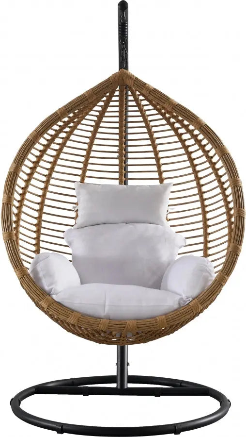 Meridian Furniture - Tarzan Outdoor Patio Swing Chair In Natural - 333 - ATL FURNITURE