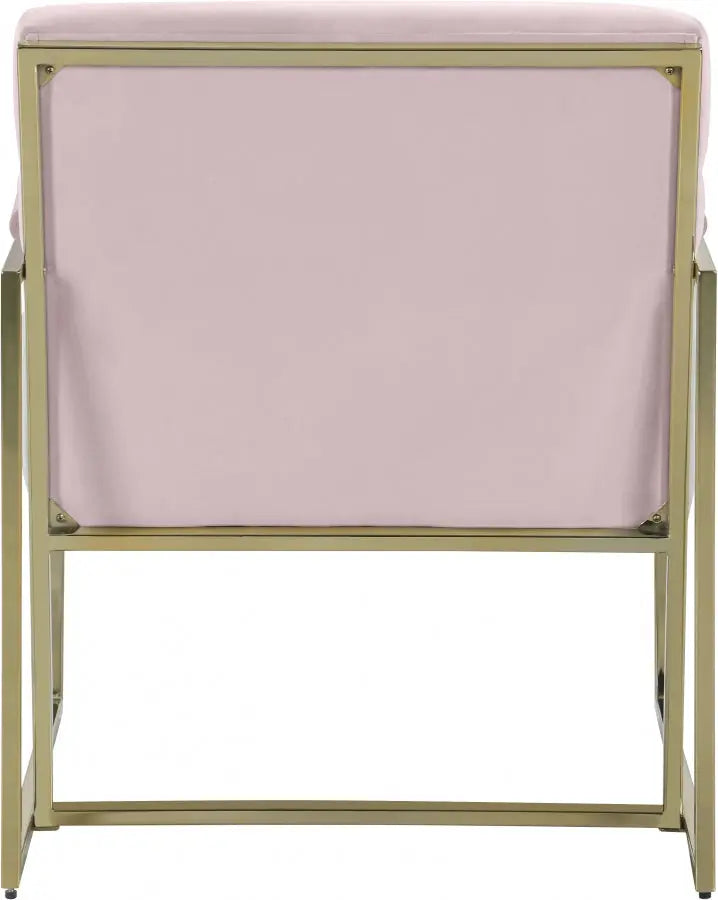 Meridian Furniture - Wayne Velvet Accent Chair In Pink - 526Pink - ATL FURNITURE