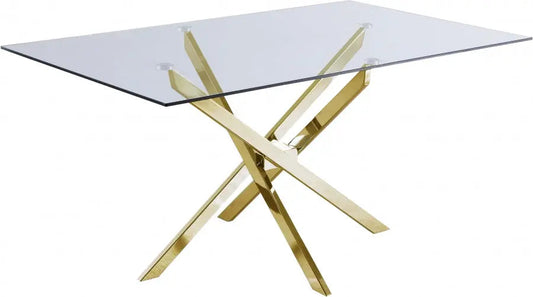 Meridian Furniture - Xander Dining Table In Gold - 902-T - ATL FURNITURE