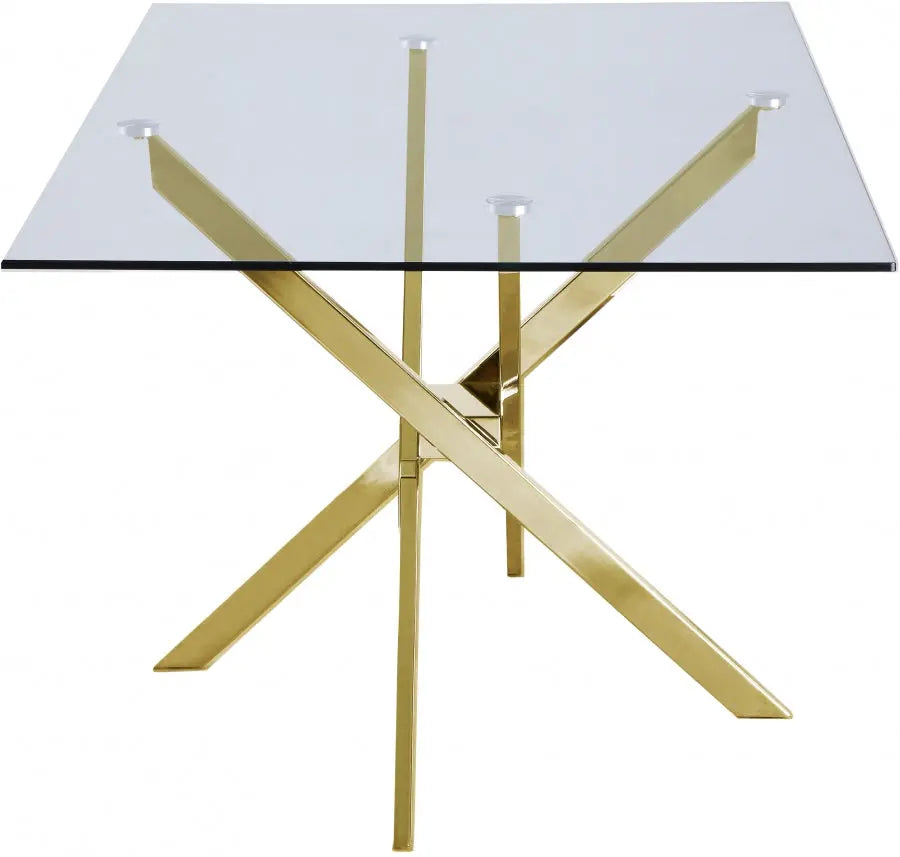 Meridian Furniture - Xander Dining Table In Gold - 902-T - ATL FURNITURE