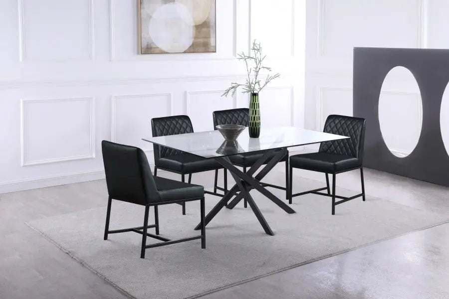 Meridian Furniture - Xander Dining Table In Matte Black - 903-T - ATL FURNITURE