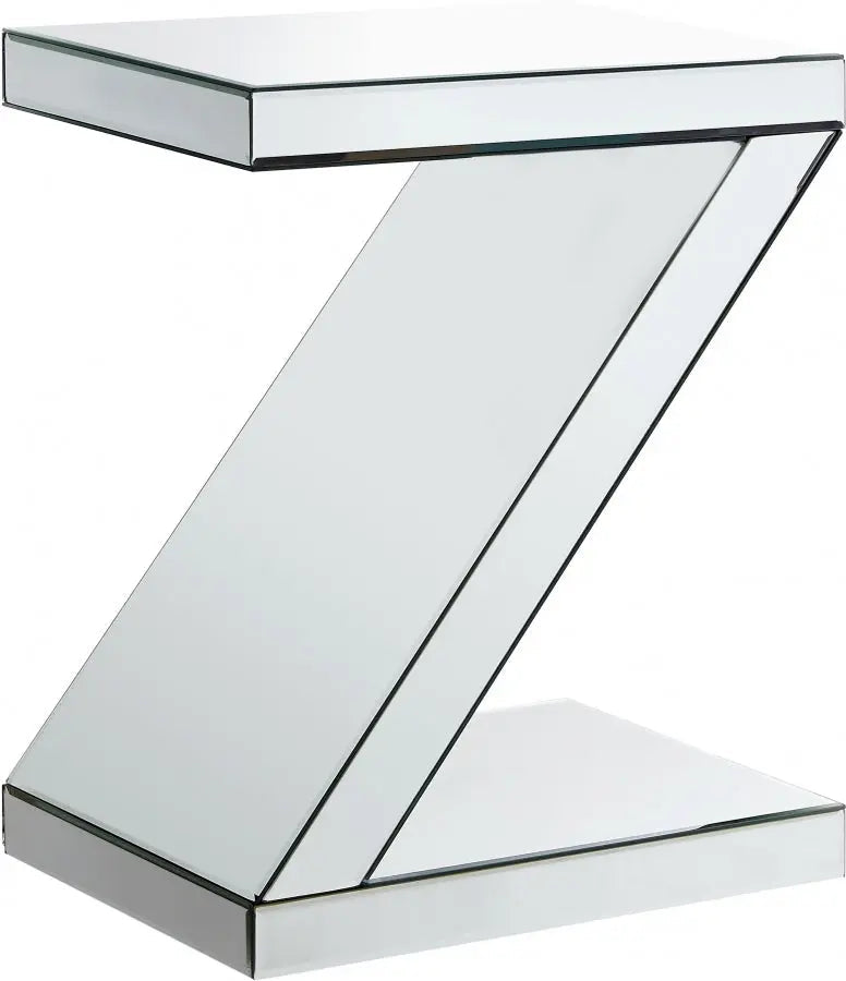 Meridian Furniture - Zee End Table In Mirrored - 226-E - ATL FURNITURE