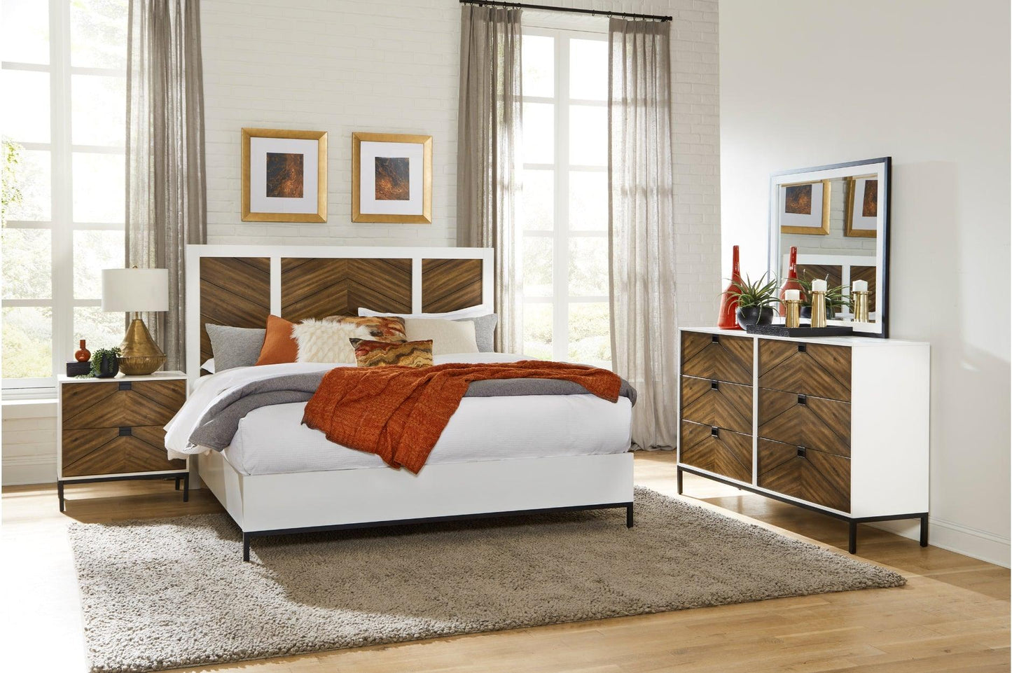 Oslo Bedroom Set In Walnut By Homelegance Furniture - ATL FURNITURE