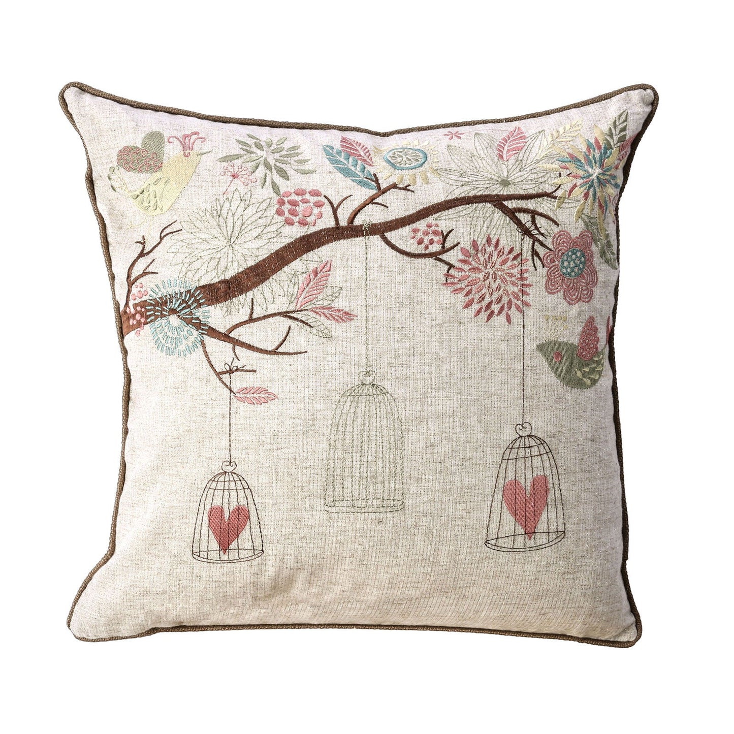 Macy Natural 20" X 20" Pillow, Natural (2/CTN) - ATL FURNITURE
