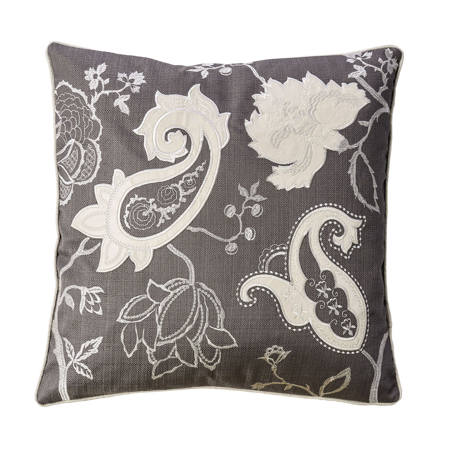 Nana Gun Metal 20" X 20" Pillow, Gunmetal (2/CTN) - ATL FURNITURE