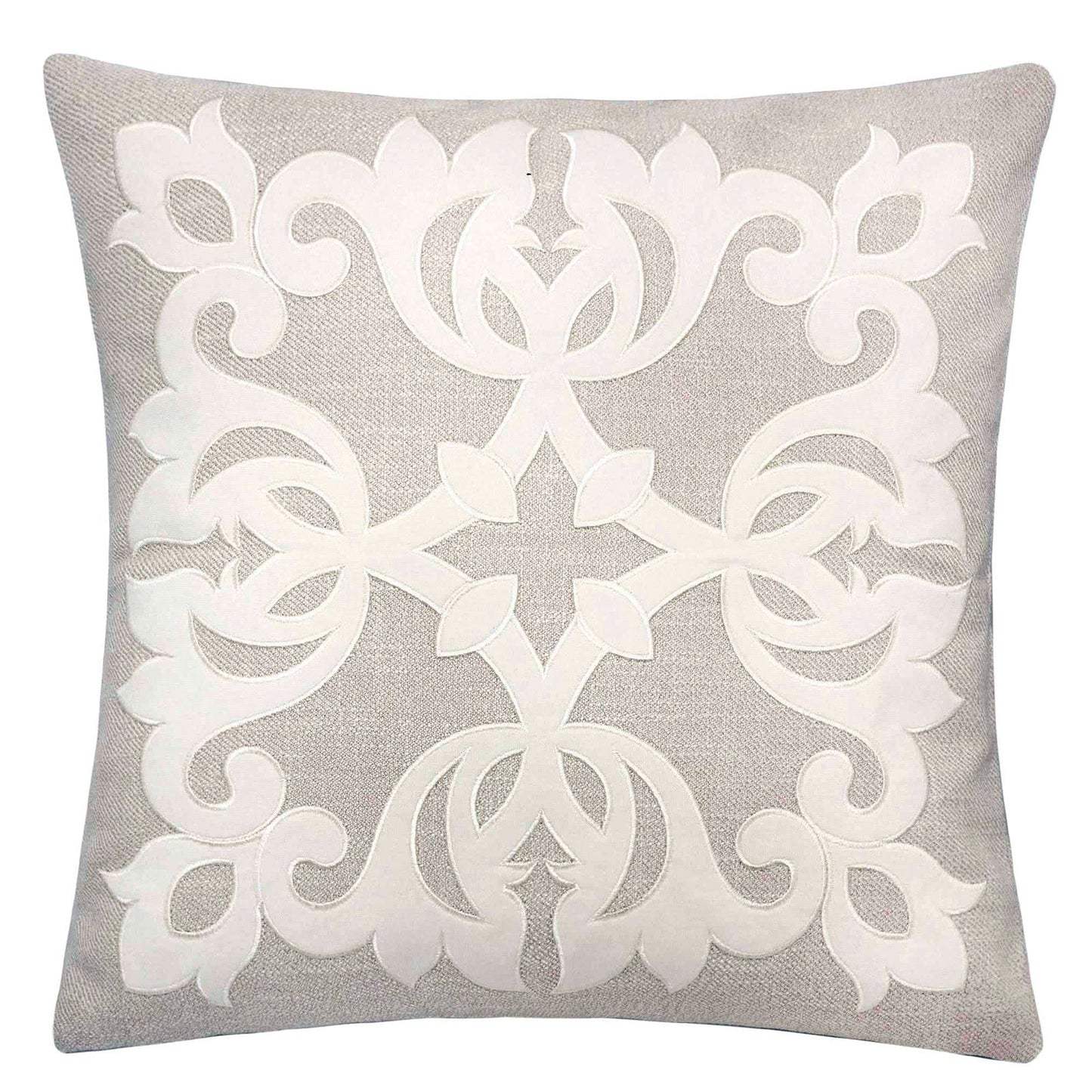 Trudy Light Beige 20" X 20" Pillow, Ecru - ATL FURNITURE