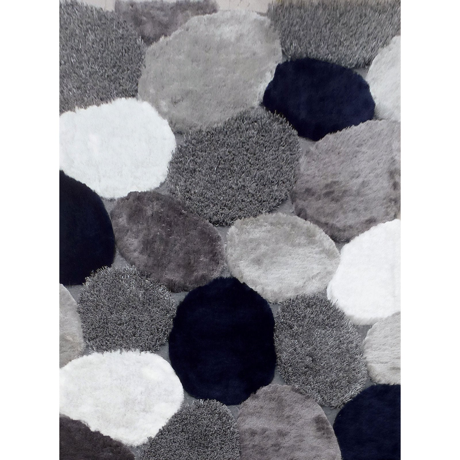 Vancouver Gray/Navy 5' X 7' Area Rug - ATL FURNITURE