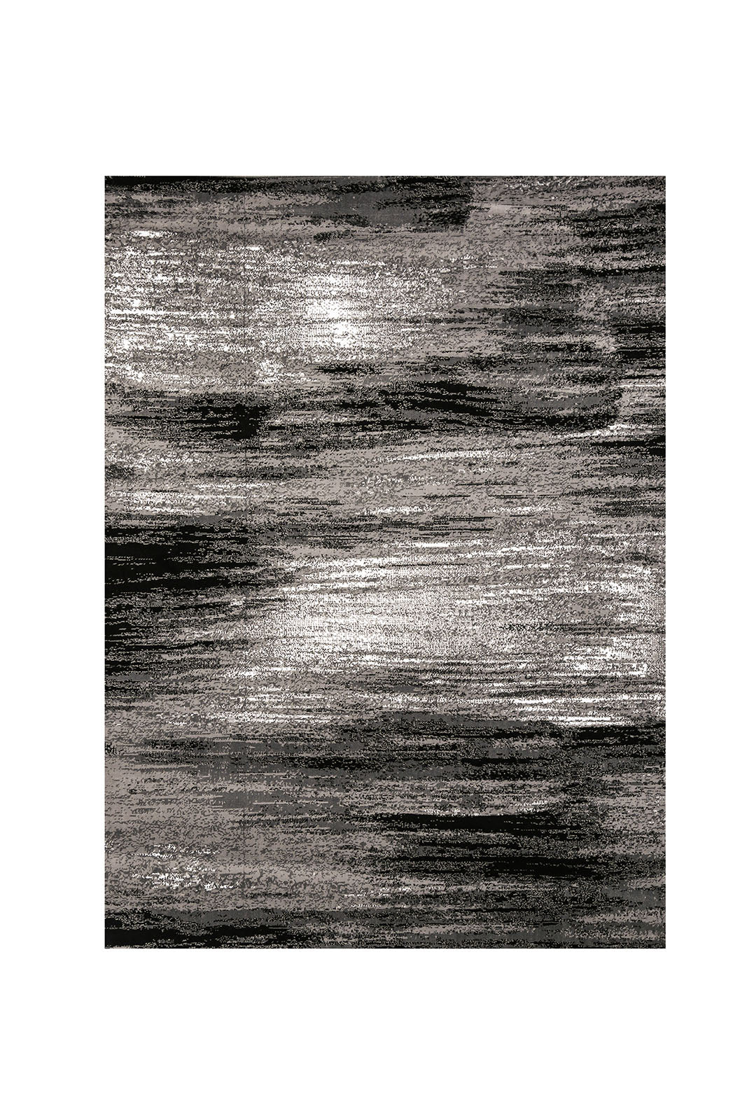 Sivas Gray/Black 5' X 8' Area Rug - ATL FURNITURE