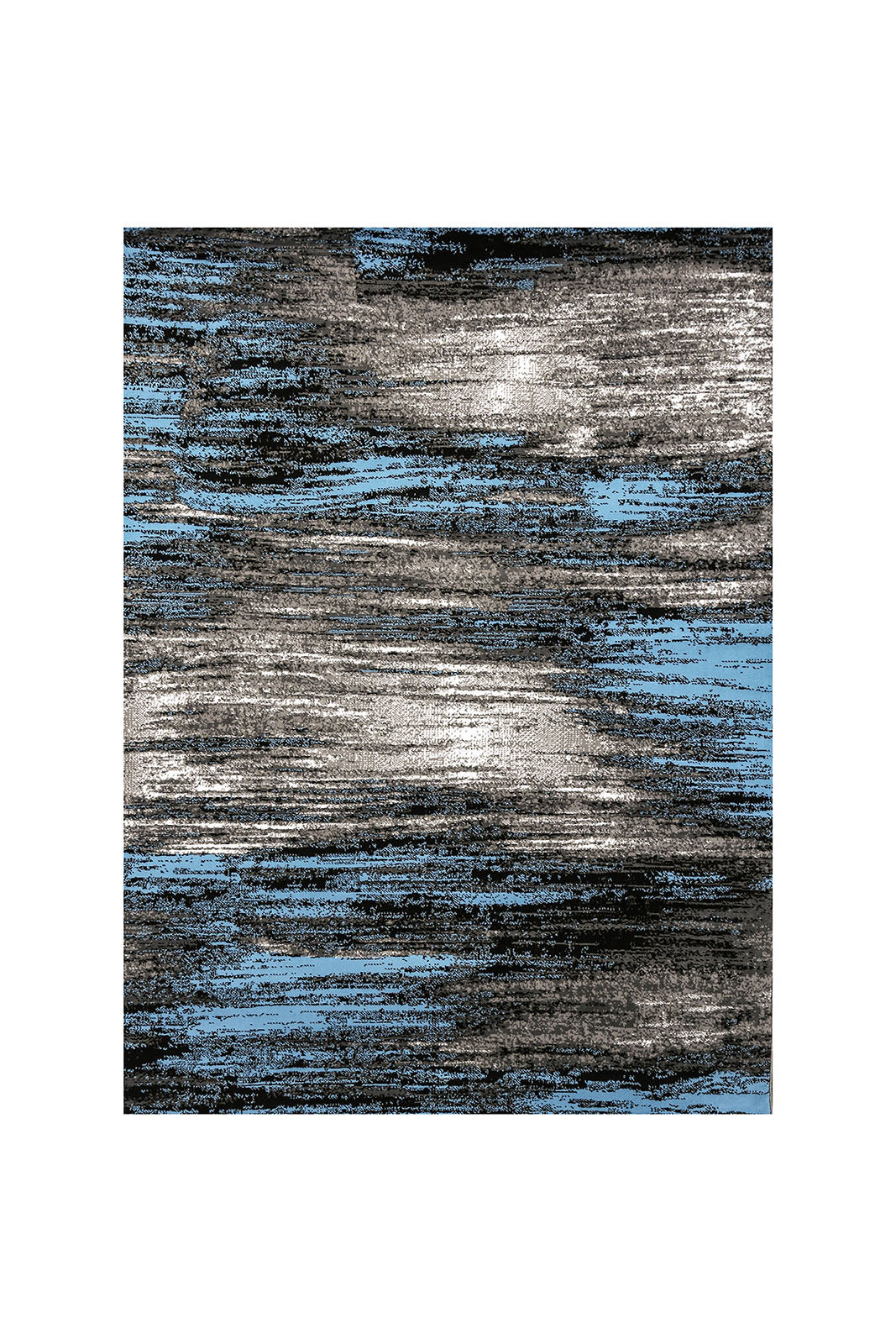 Sivas Gray/Blue 5' X 8' Area Rug - ATL FURNITURE