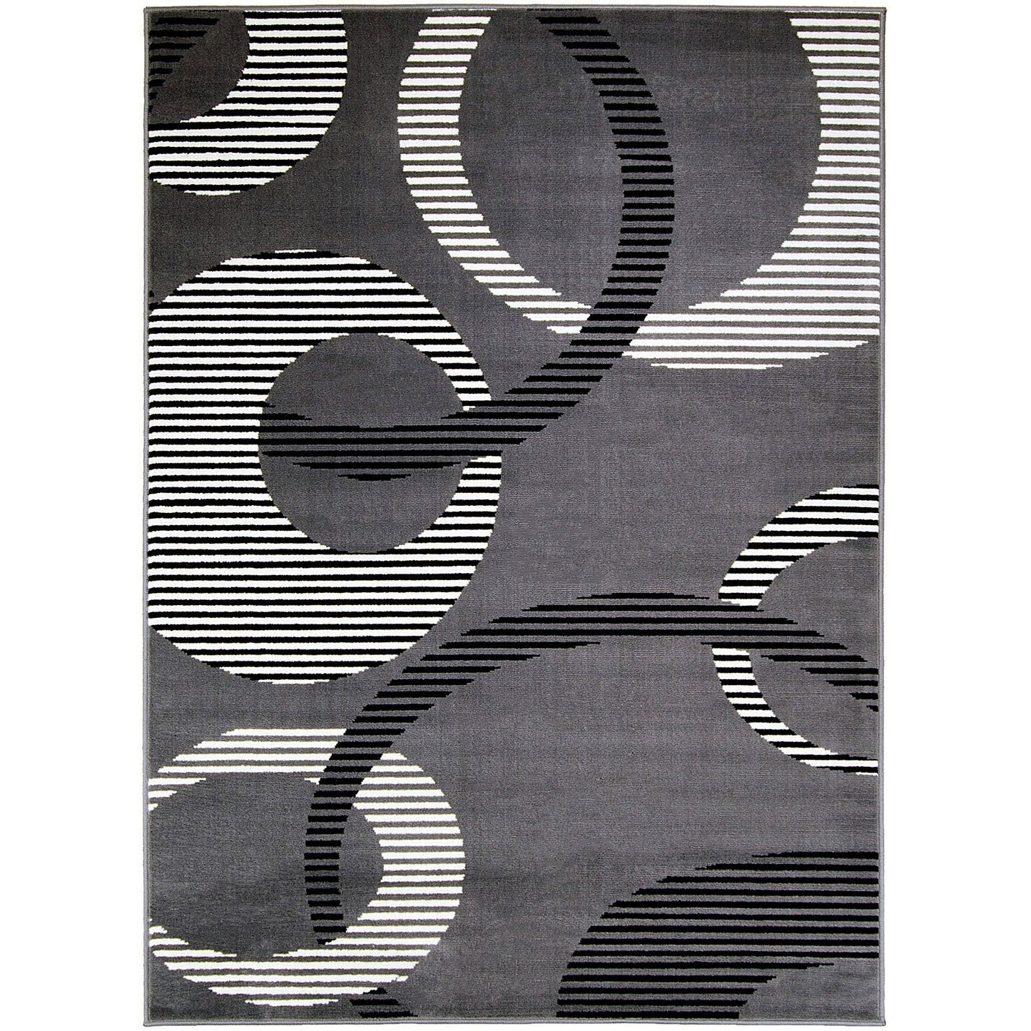 Blitar Dark Gray 5' X 7' Area Rug - ATL FURNITURE