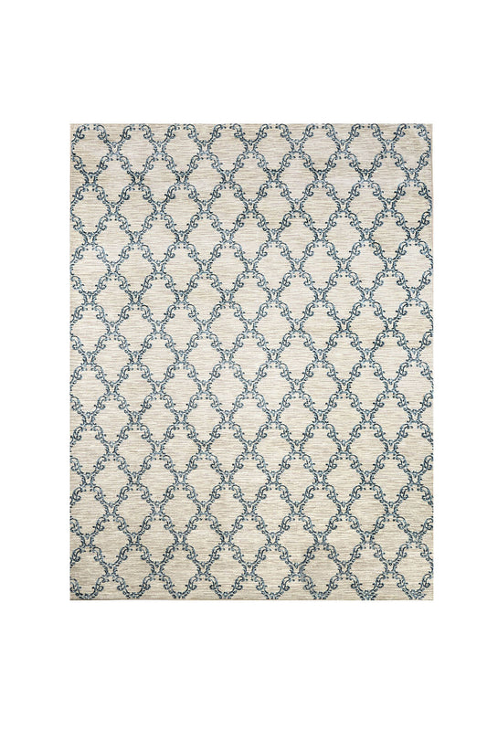 Acanthus Light Gray/Blue 5' X 8' Area Rug - ATL FURNITURE