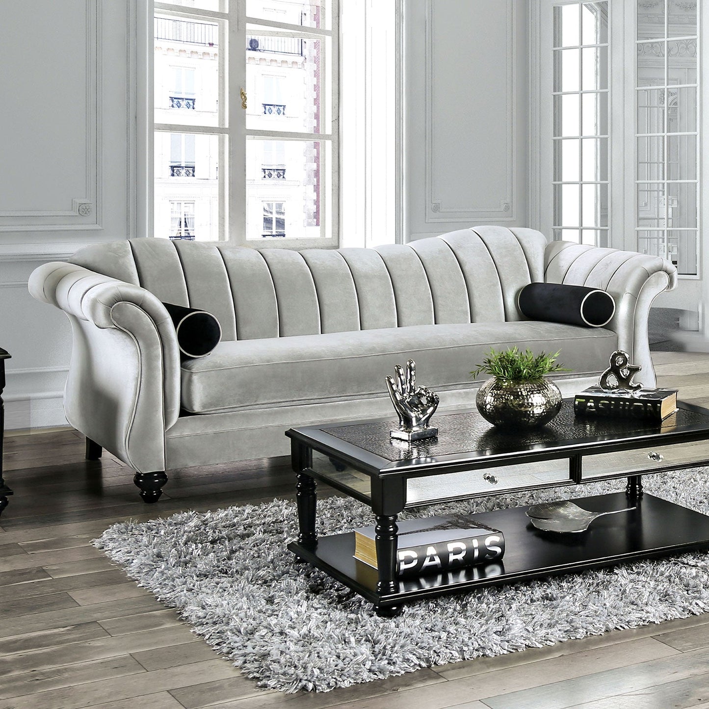 Marvin Pewter Sofa - ATL FURNITURE