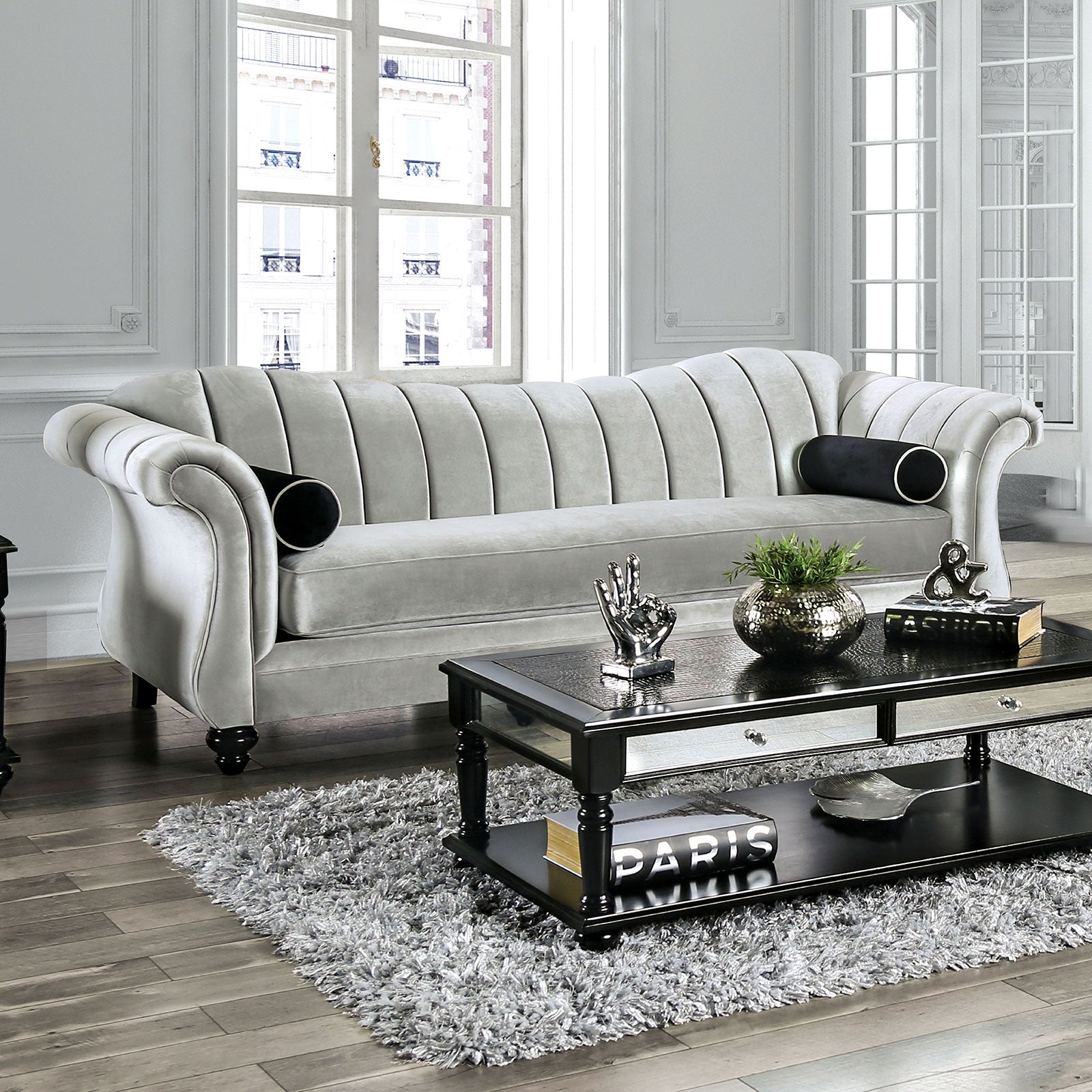Marvin Pewter Sofa - ATL FURNITURE
