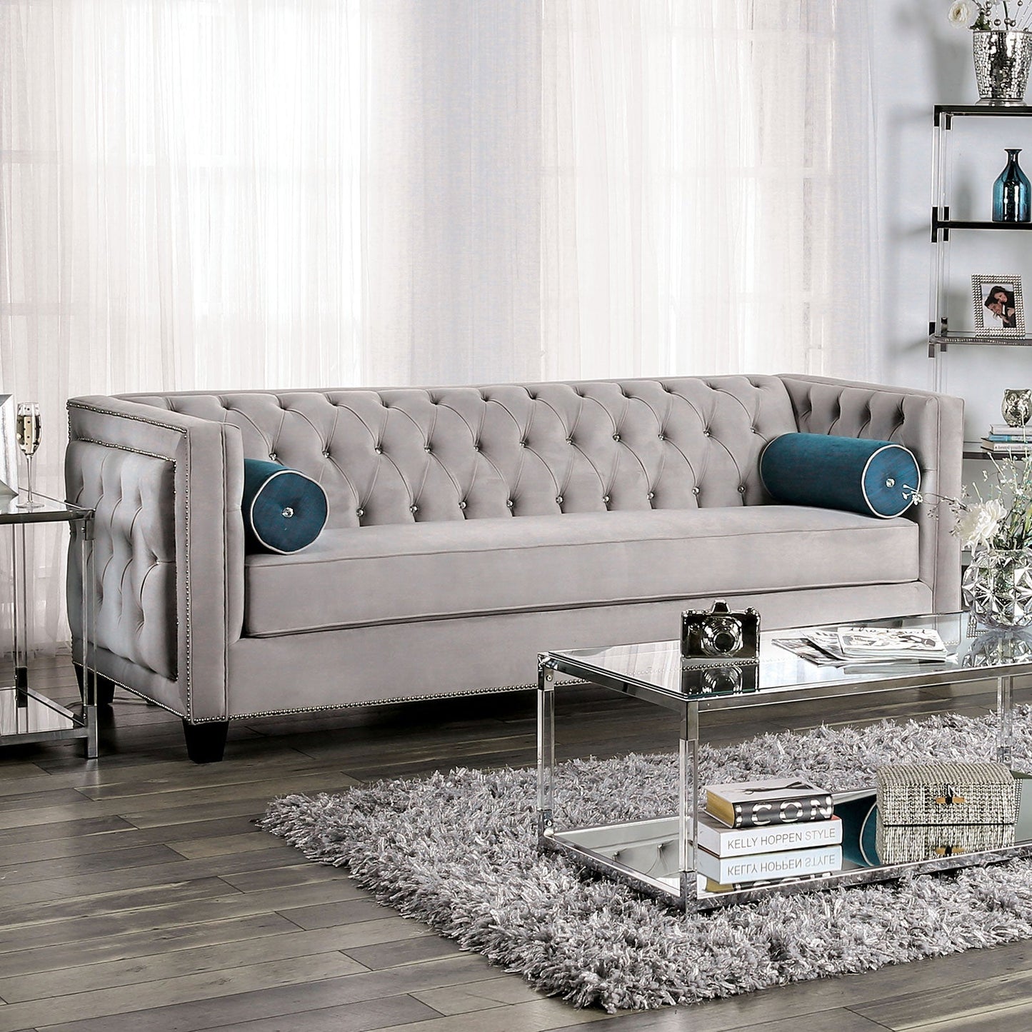 Silvan Gray Sofa - ATL FURNITURE
