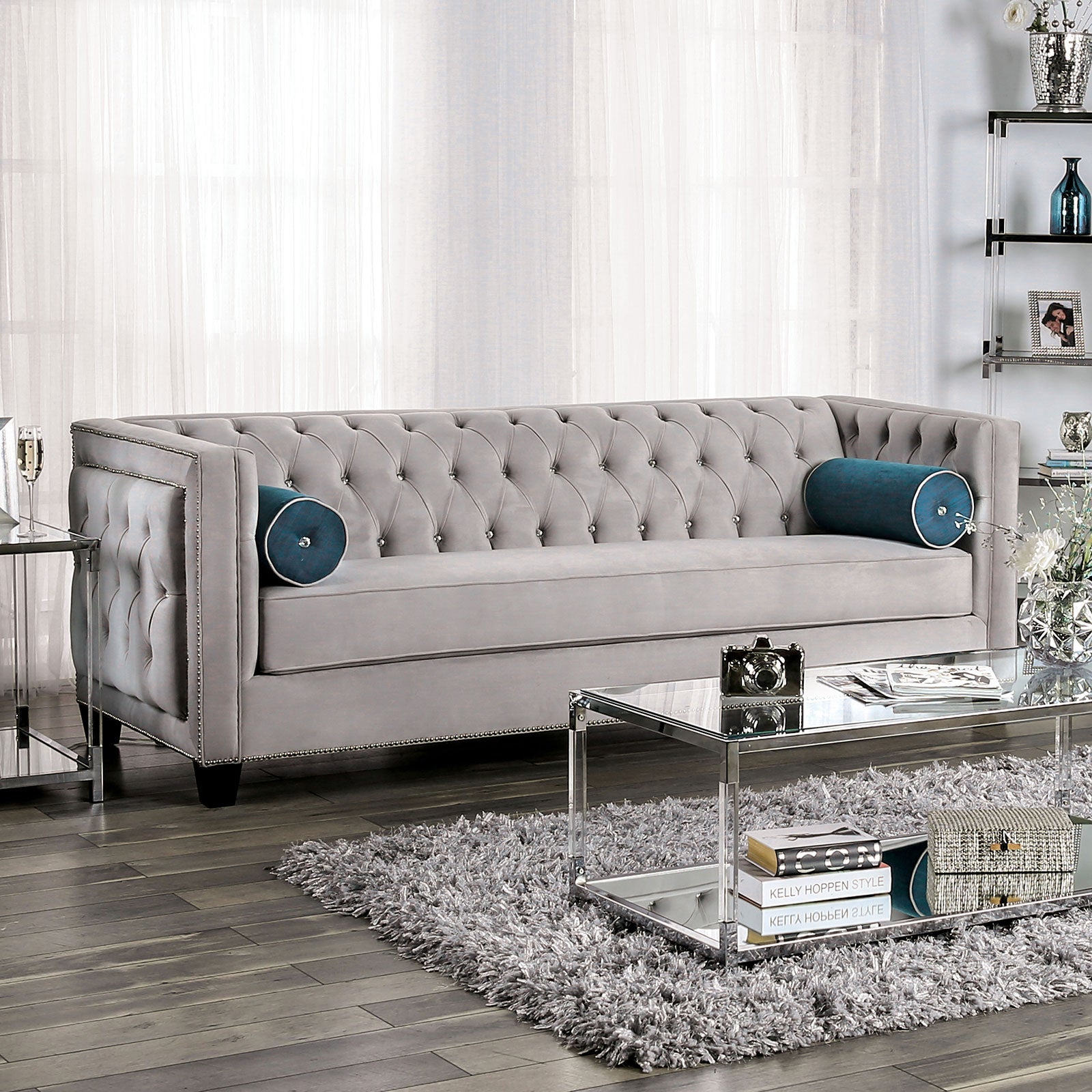 Silvan Gray Sofa - ATL FURNITURE