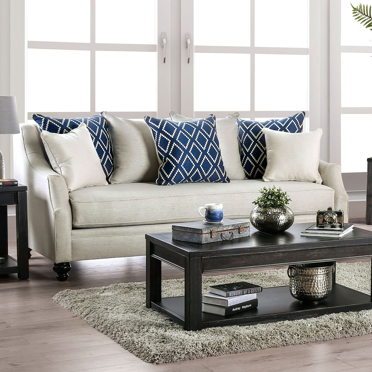 Nefyn Ivory Sofa - ATL FURNITURE