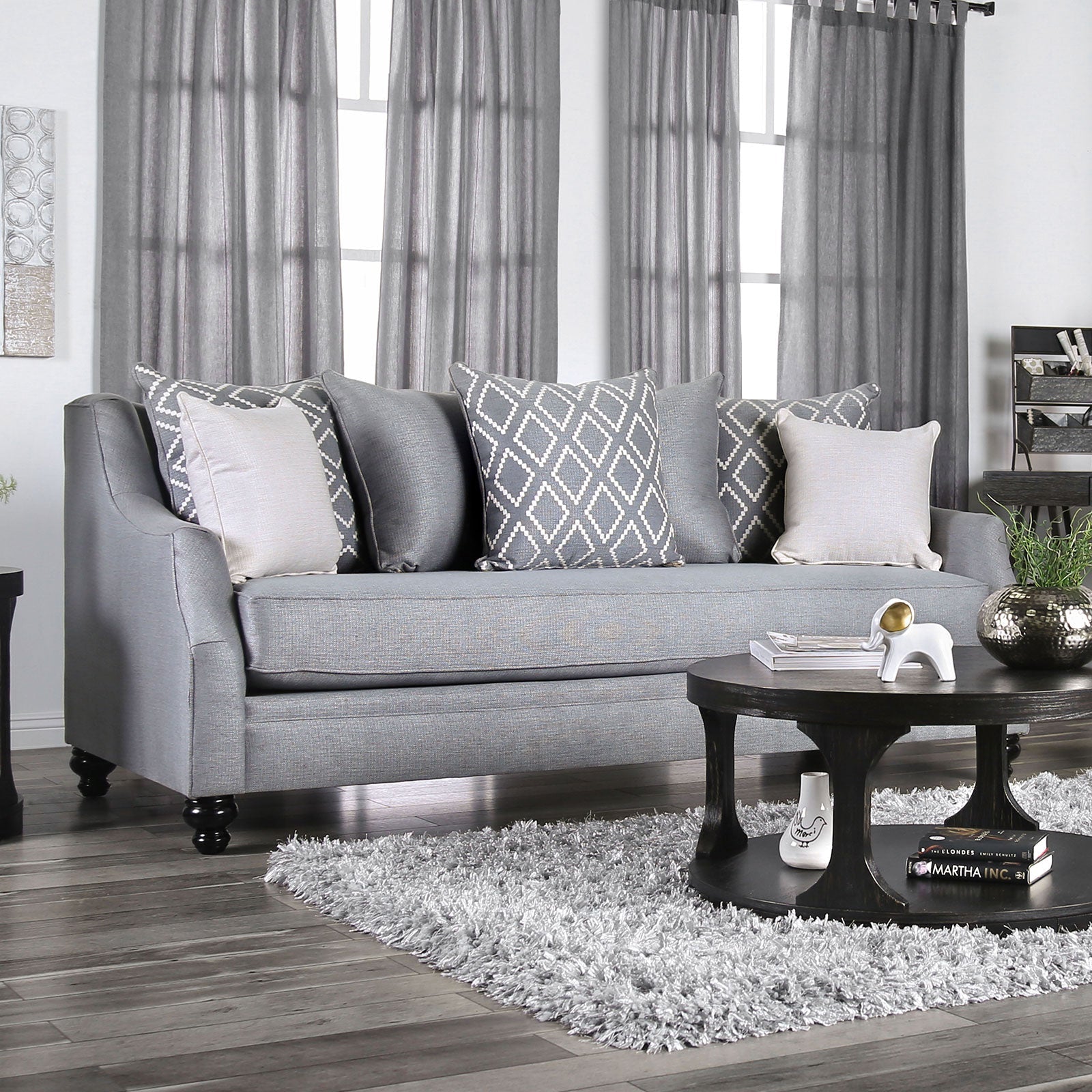 Nefyn Gray Sofa - ATL FURNITURE