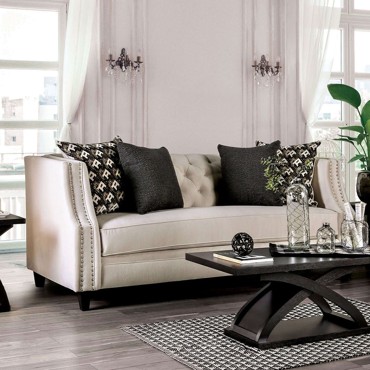 Aniyah Beige Sofa - ATL FURNITURE