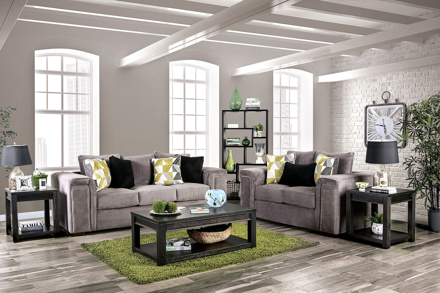 Bradford Warm Gray Sofa + Love Seat - ATL FURNITURE