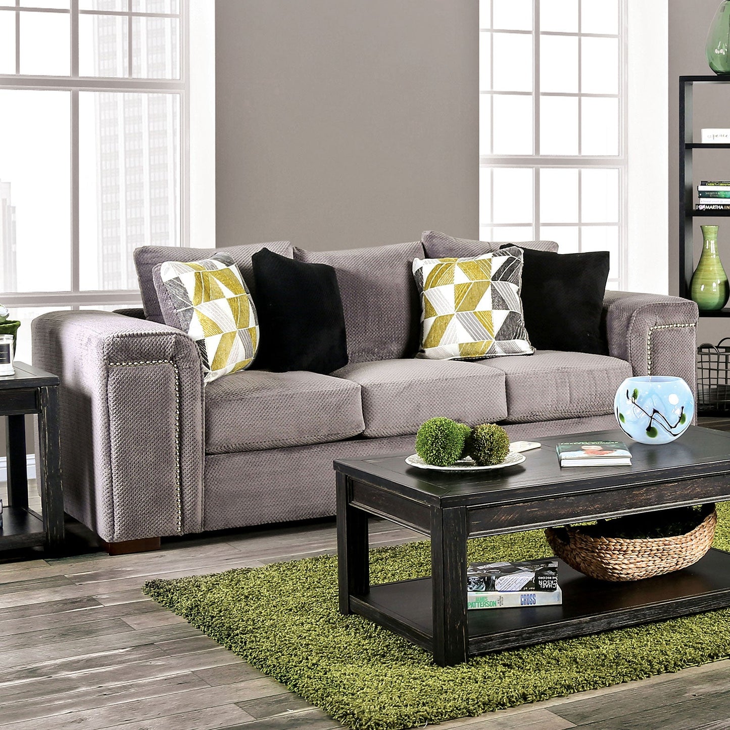 Bradford Warm Gray Sofa - ATL FURNITURE