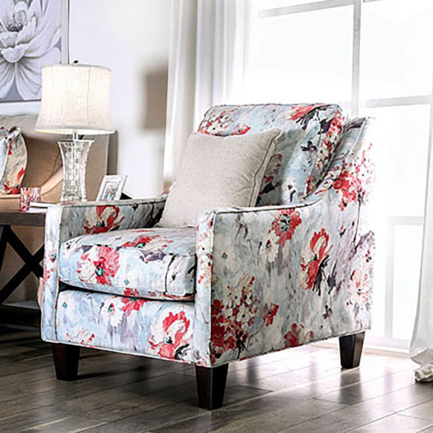 Nadene Ivory Chair - ATL FURNITURE