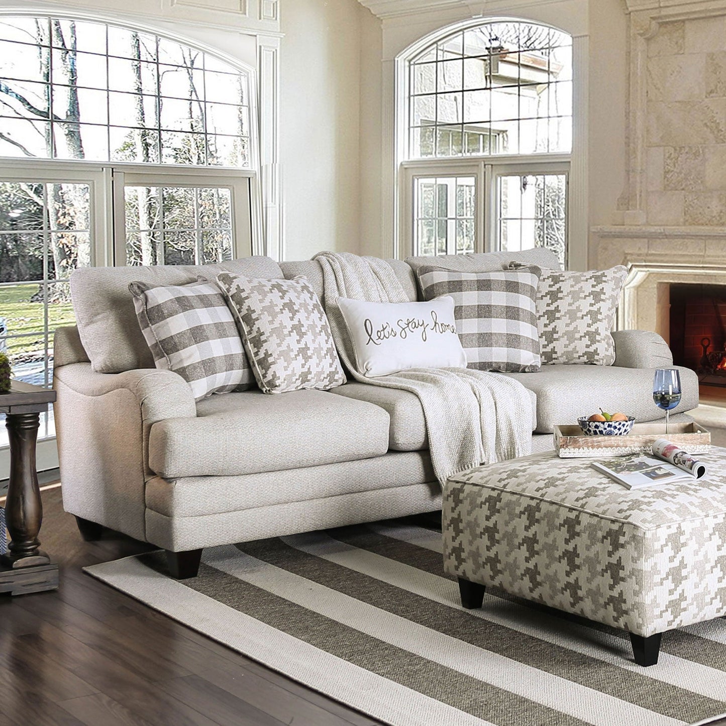 Christine Light Gray Sofa - ATL FURNITURE