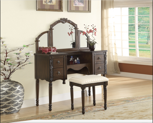 Ashton Oak Vanity Mirror - ATL FURNITURE