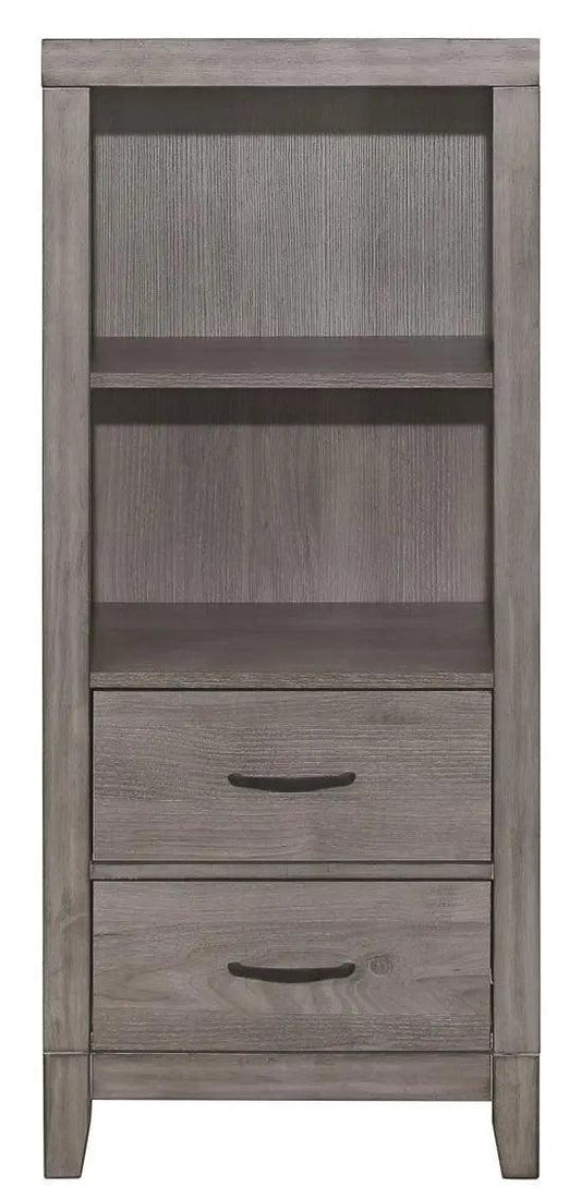 Homelegance Woodrow Pier/Tower Nightstand In Gray 2042Nb-10 - ATL FURNITURE