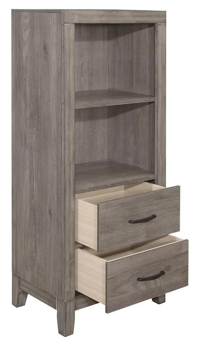 Homelegance Woodrow Pier/Tower Nightstand In Gray 2042Nb-10 - ATL FURNITURE