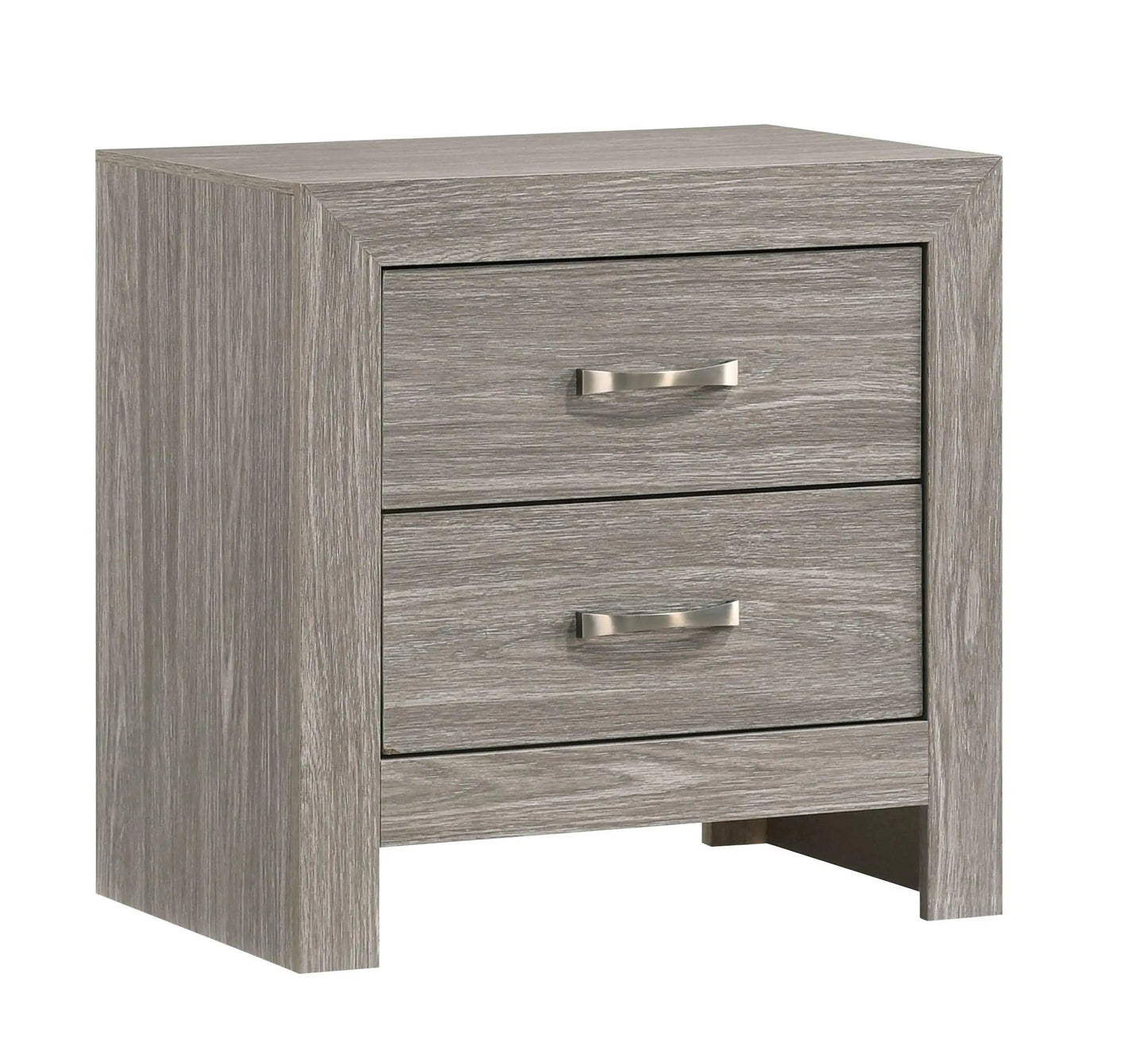 Yasmine White 6Pc Modern Bedroom Set in Gray Finish by Cosmos Furniture - ATL FURNITURE