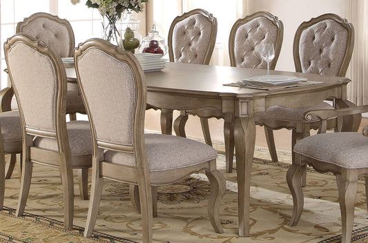 Acme Chelmsford Dining Table in Antique Taupe 66050 - ATL FURNITURE