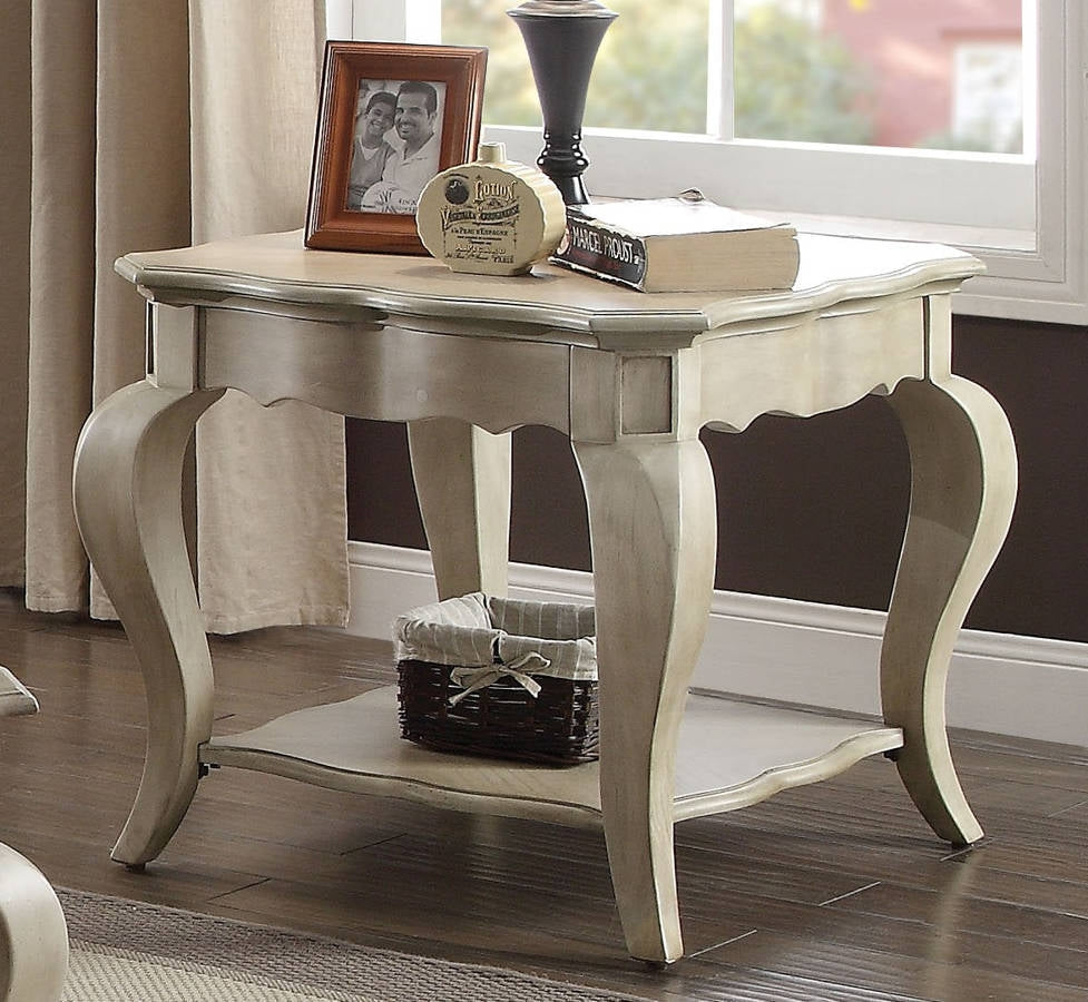 Acme Chelmsford End Table in Antique Taupe 86052 - ATL FURNITURE