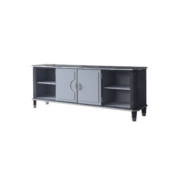 Acme Furniture House Beatrice TV Stand in Charcoal 91983 - ATL FURNITURE