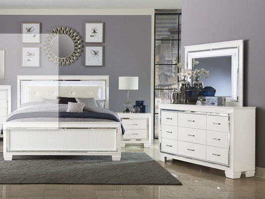 Homelegance - Allura 4 Piece White Queen Bedroom Set - 1916-1-4W - ATL FURNITURE